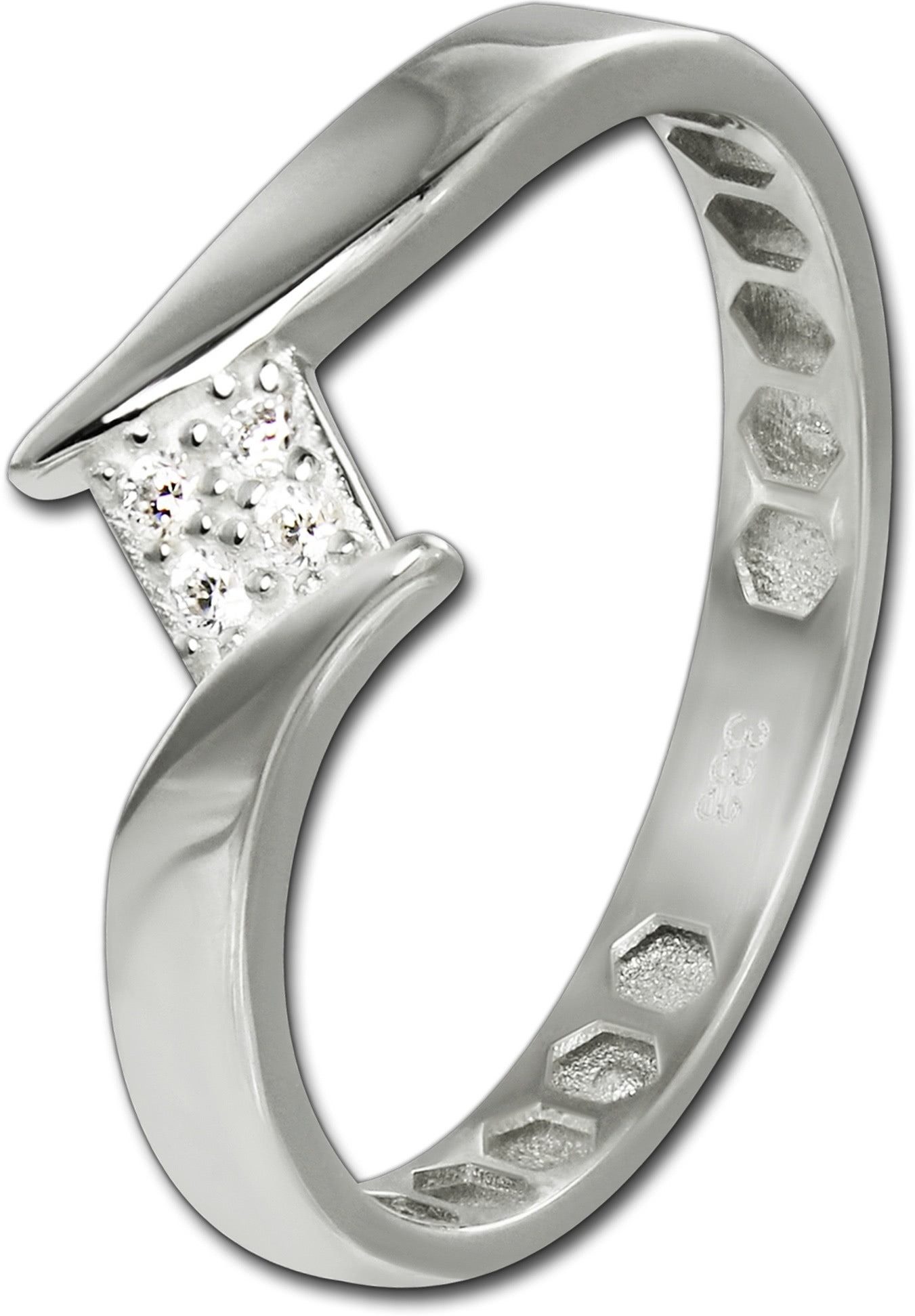 GoldDream Goldring GoldDream Gold Ring Square Gr.54 333er, Fingerring 333 Gelbgold - 8 Karat Square Damen Ringschmuck