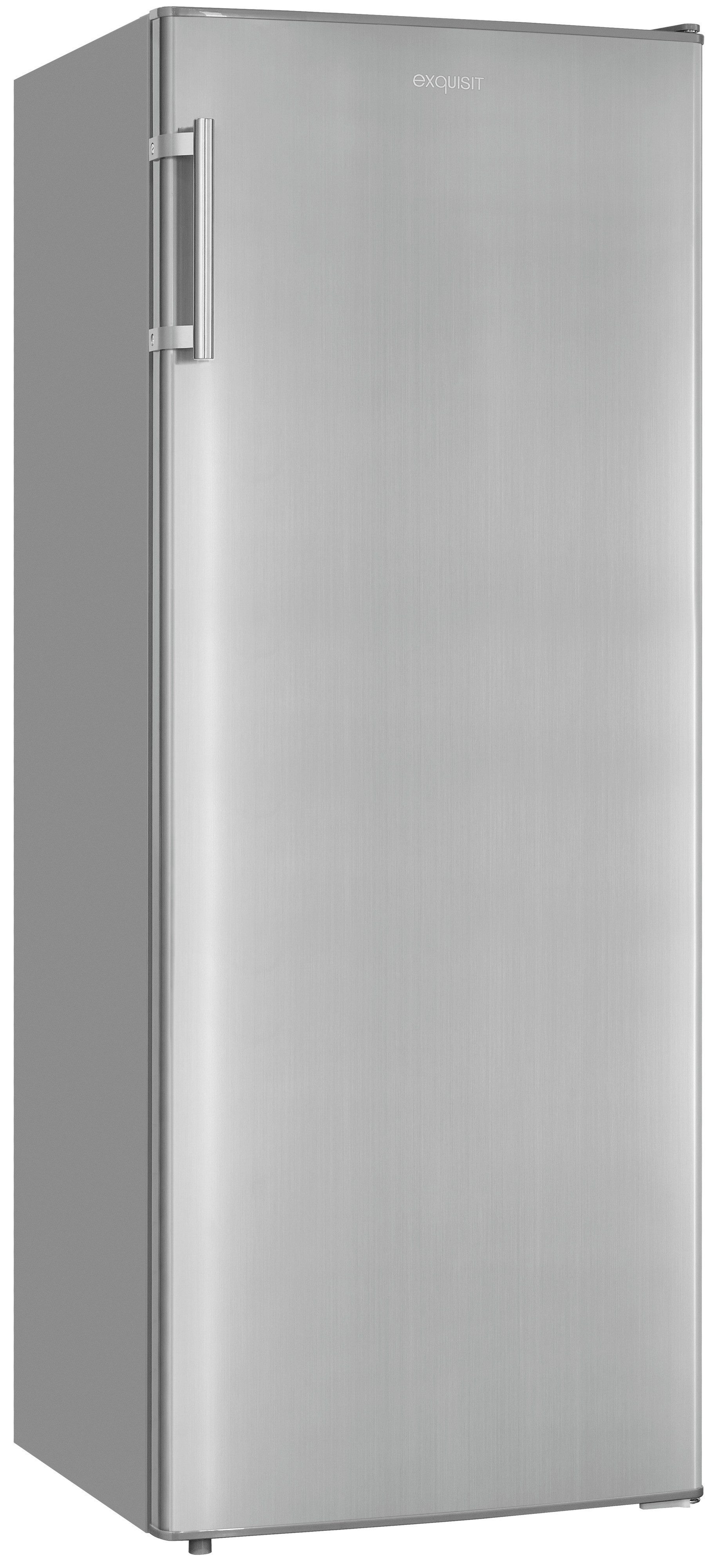 exquisit Vollraumkühlschrank KS320-V-H-040D inoxlook, 142,6 cm hoch, 54,5 cm breit, Flexibel & effizient: 242 L Kühlschrank mit …
