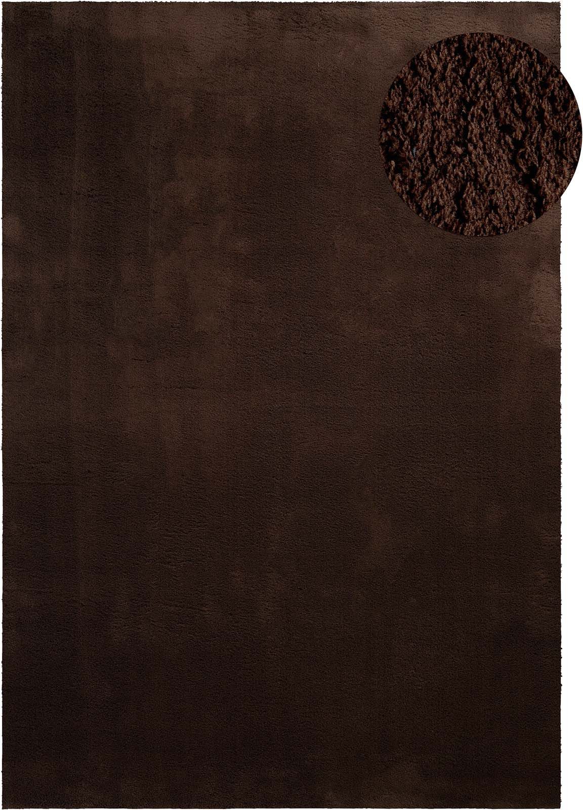 TaraCarpet Teppich Supersoft Kurzflorteppich Fiona Uni, rechteckig, Höhe: 1 günstig online kaufen