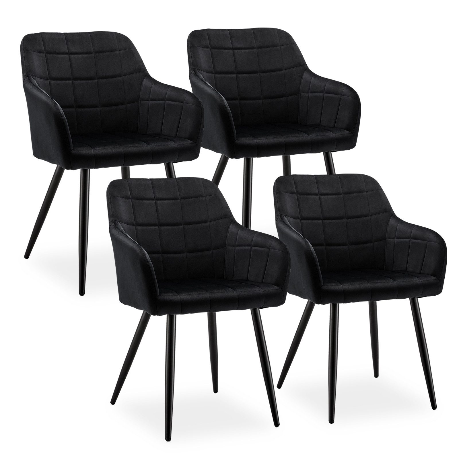 Ofcasa Esszimmerstuhl Polsterstühle (4er Set), Samt günstig online kaufen