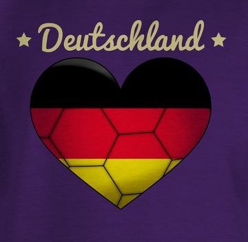 Shirtracer T-Shirt Handballherz Deutschland Kinder Sport Kleidung