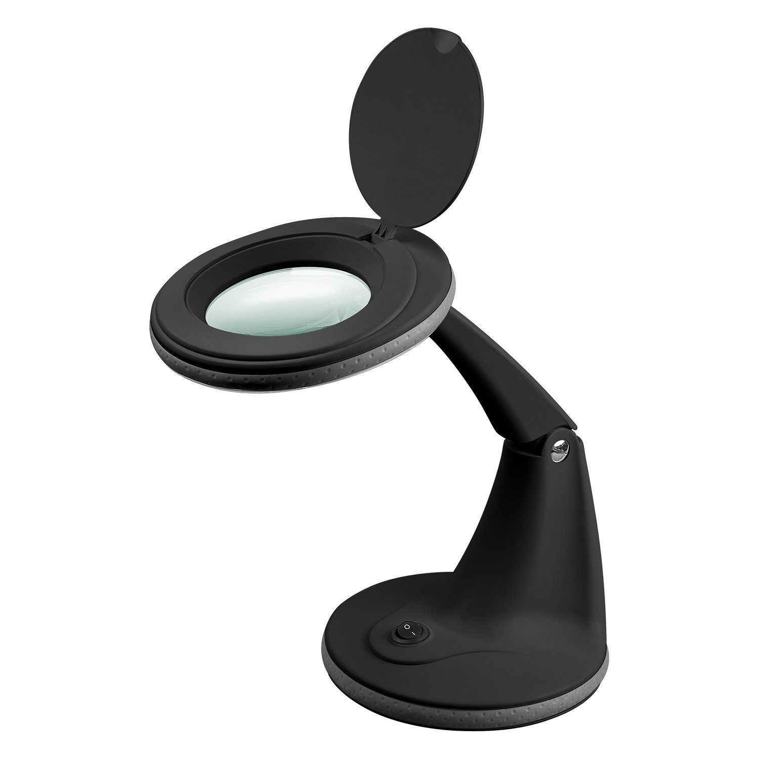 Goobay Lupenlampe 6 W LED Lupenleuchte mit Standfuß, SMD LED, kaltweiß, 6500 K