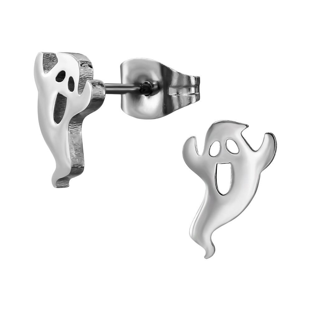 BUNGSA Ohrring-Set Ohrstecker Geist aus Edelstahl für Damen/Kinder (1 Paar (2 Stück), 2-tlg), Ohrschmuck Ohrringe