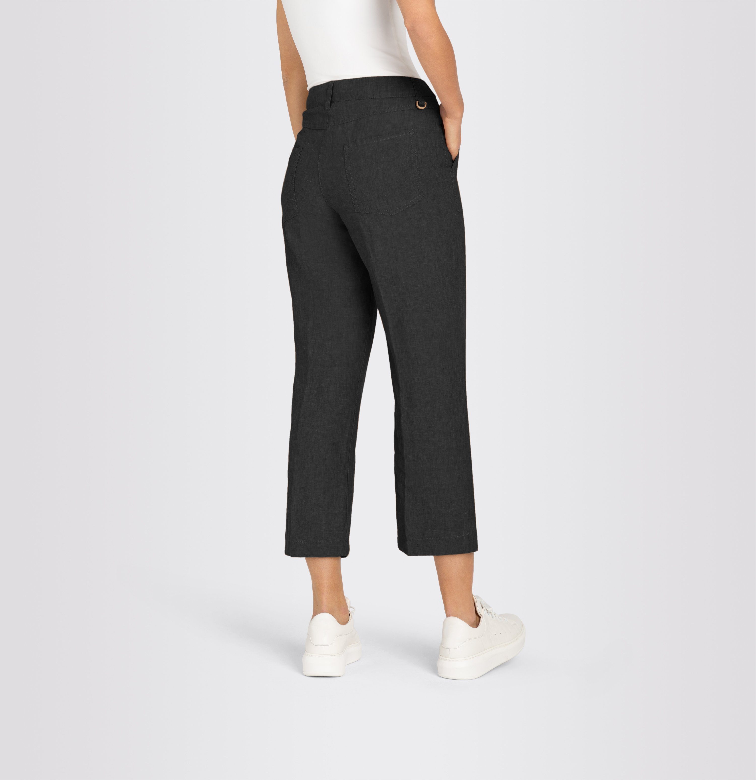 MAC Leinenhose NORA cropped Sommerhose temperaturausgleichend und angenehm auf der Haut