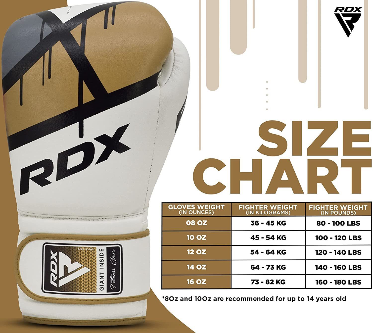 Thai Boxsack Kickboxing Boxhandschuhe Golden Sparring RDX RDX Muay Sports Training Boxhandschuhe