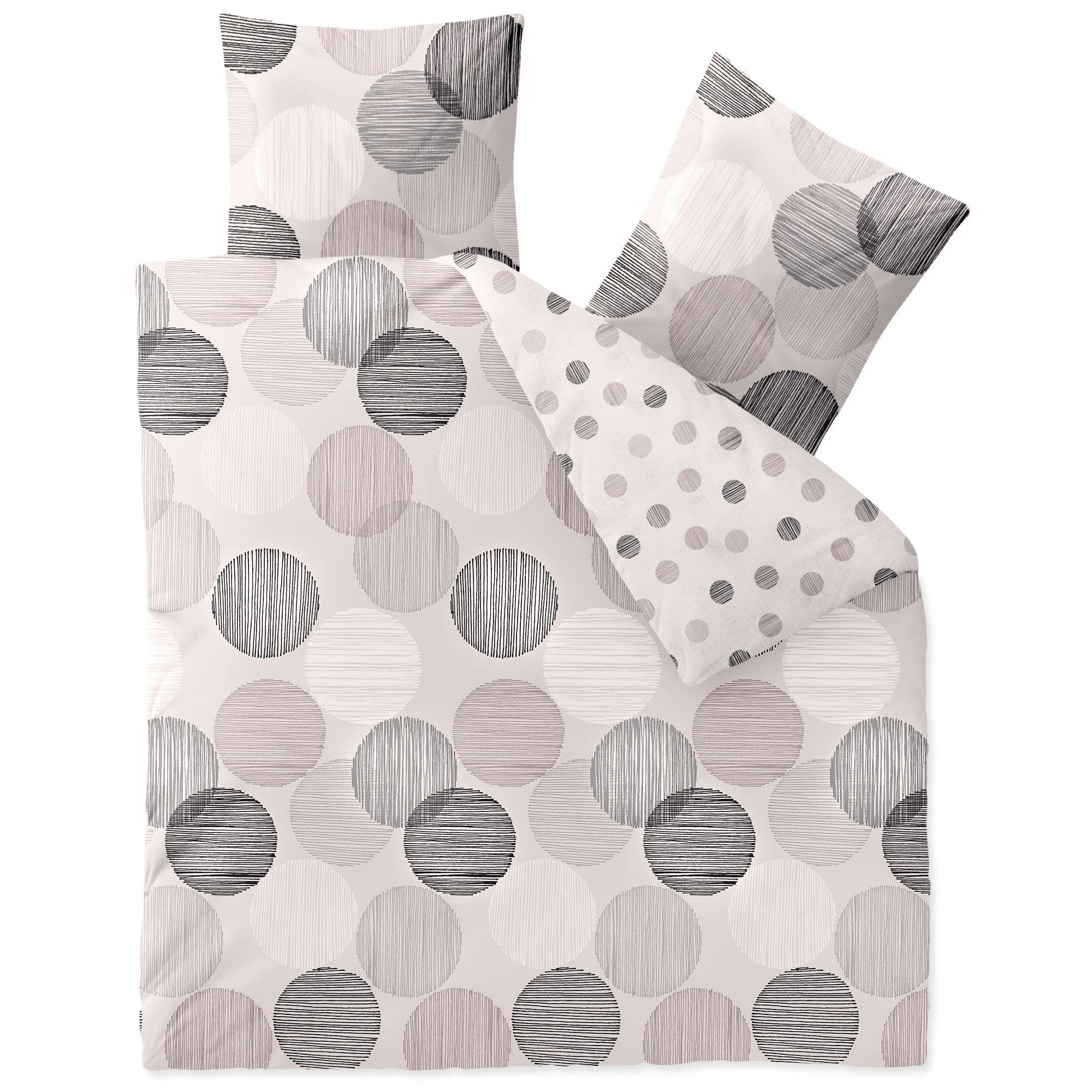 aqua-textil Bettwäsche Trend Bettgarnitur Renforcé Reißverschluss günstig online kaufen