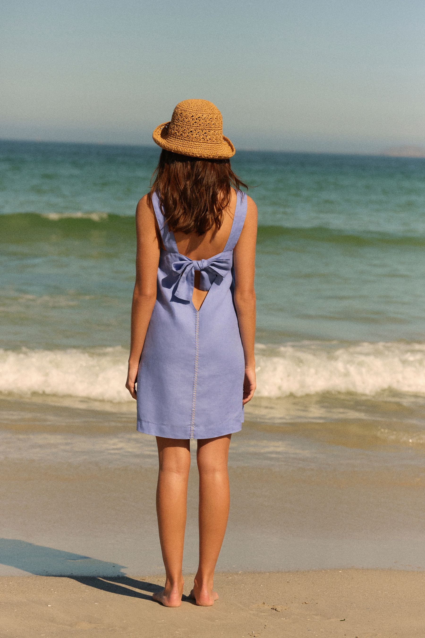 Next Minikleid Premium-Minikleid aus 100 % Leinen (1-tlg) günstig online kaufen