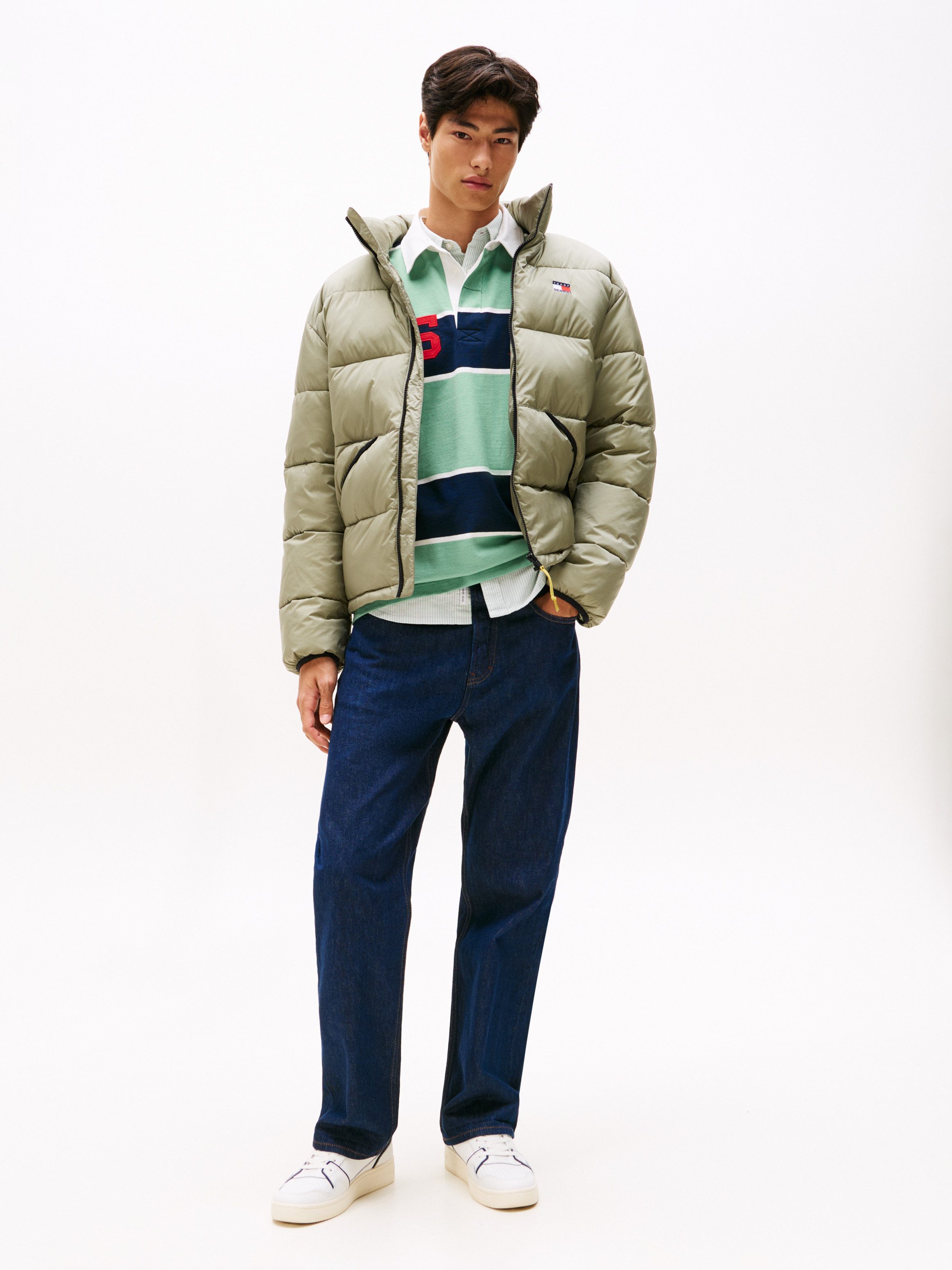 Tommy Jeans Steppjacke VAIL PUFFER Winterjacke Pufferjacket Regular fit mit Rundhalsausschnitt