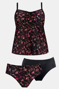 Ulla Popken Tankini Tankini Flamingo-Muster Unterbrustband