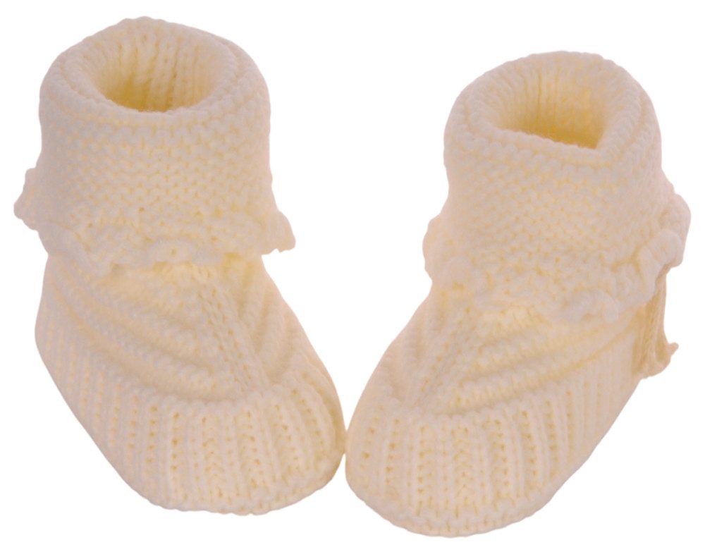 Füßlinge Baby Strickschuhe Socken ab 0-6Mon Stricksocken Erstlingssocken