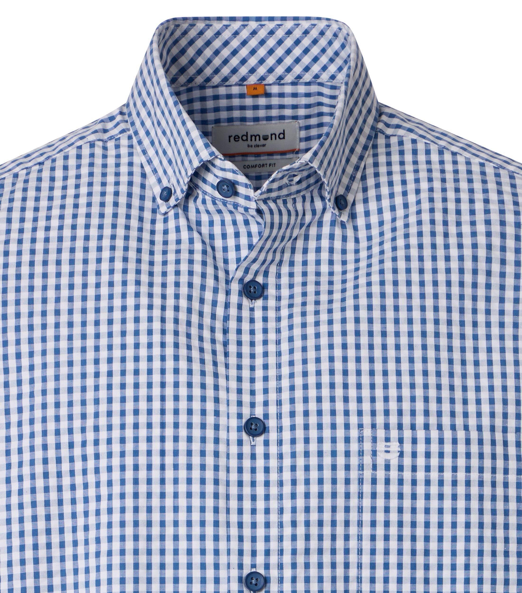 Redmond Kurzarmhemd kariert Comfort Fit