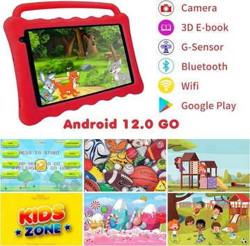 BYYBUO Mit 2GB RAM Speicher Toddler Tablet (7", 32 GB, Andriod 12, mit Kidoz Parental Control App, Bildung, Spiele, Kinder)