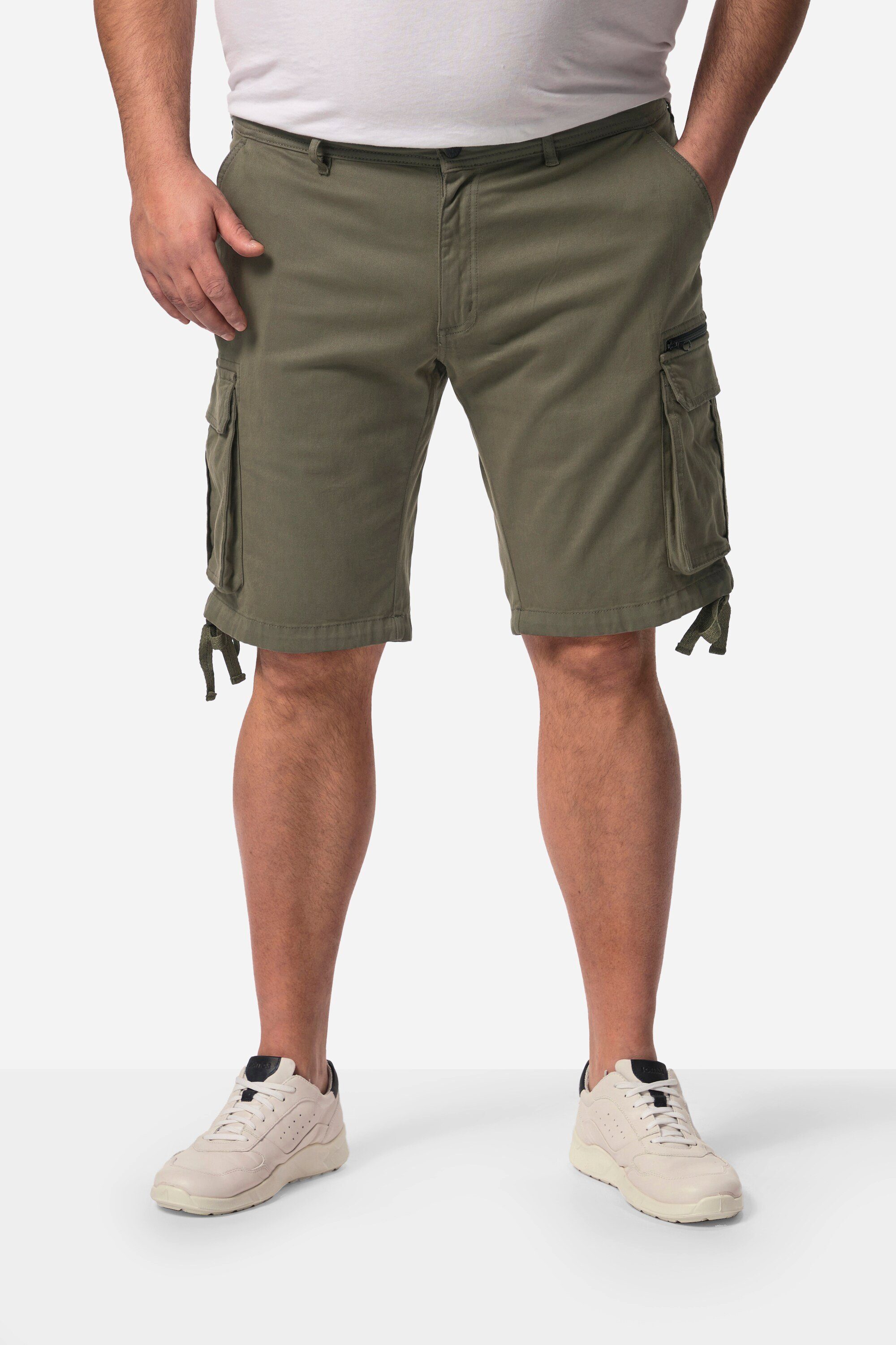 Men Plus Bermudas Cargo-Bermuda Bauchfit viele Taschen