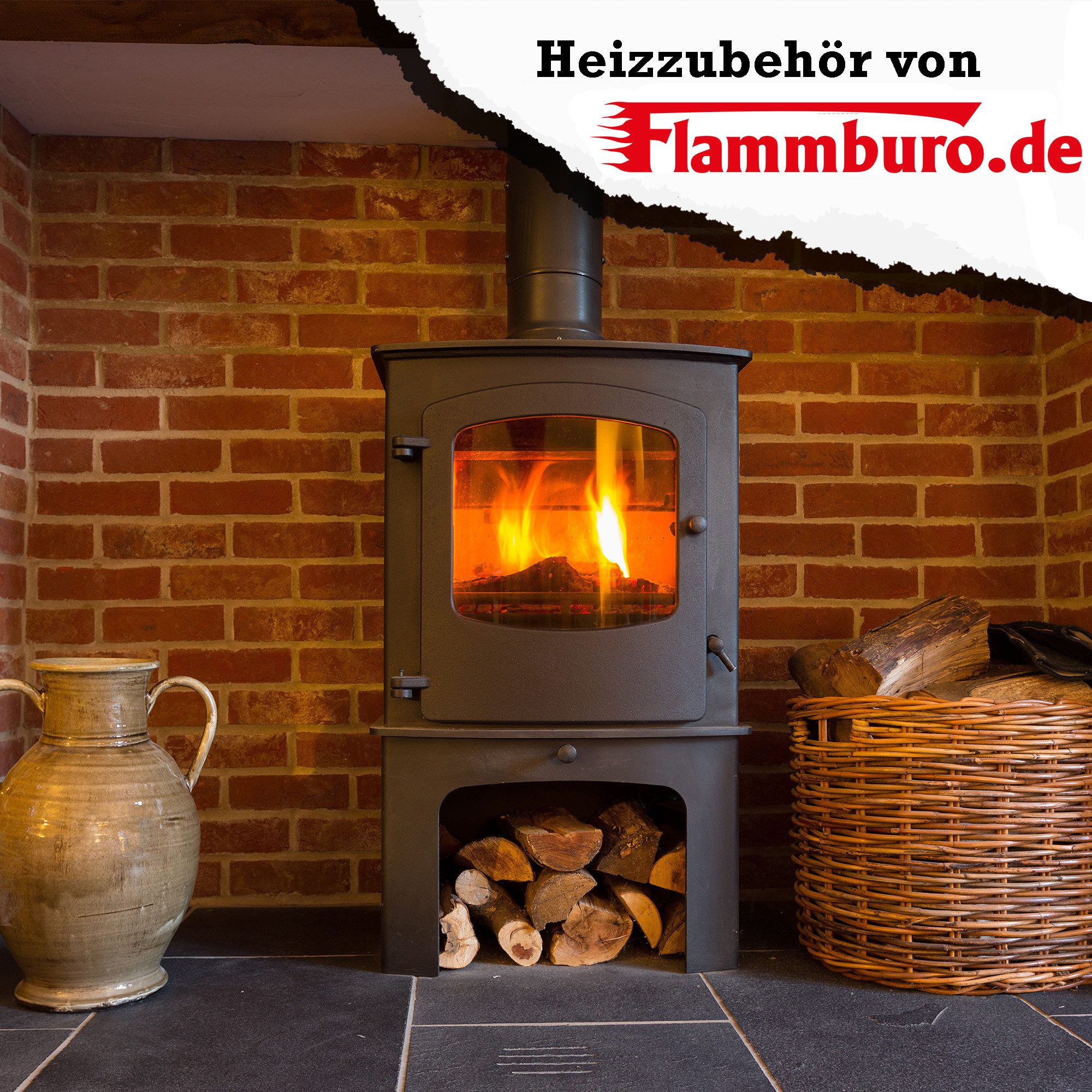 FLAMMBURO Kaminholz Kamin-Reinigungsblock Entrußer Kaminscheit - Kaminholz, Brennholz, (3-St)