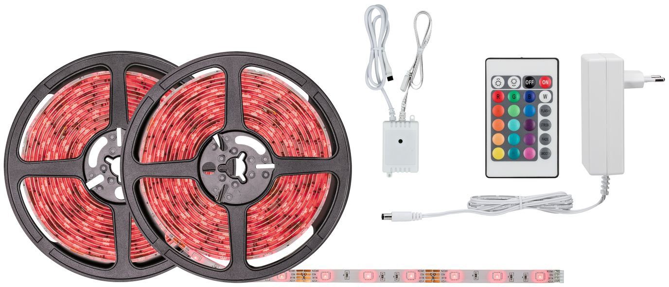 LED Stripe SimpLED 10m RGB bunt dimmbar Set beschichtet 28W