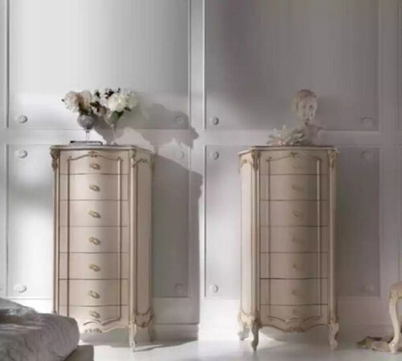 Luxus JVmoebel St., Italienische Möbel Kommode) Regal Holzschrank Stil (2 Kommode Kommoden 2x Kommode