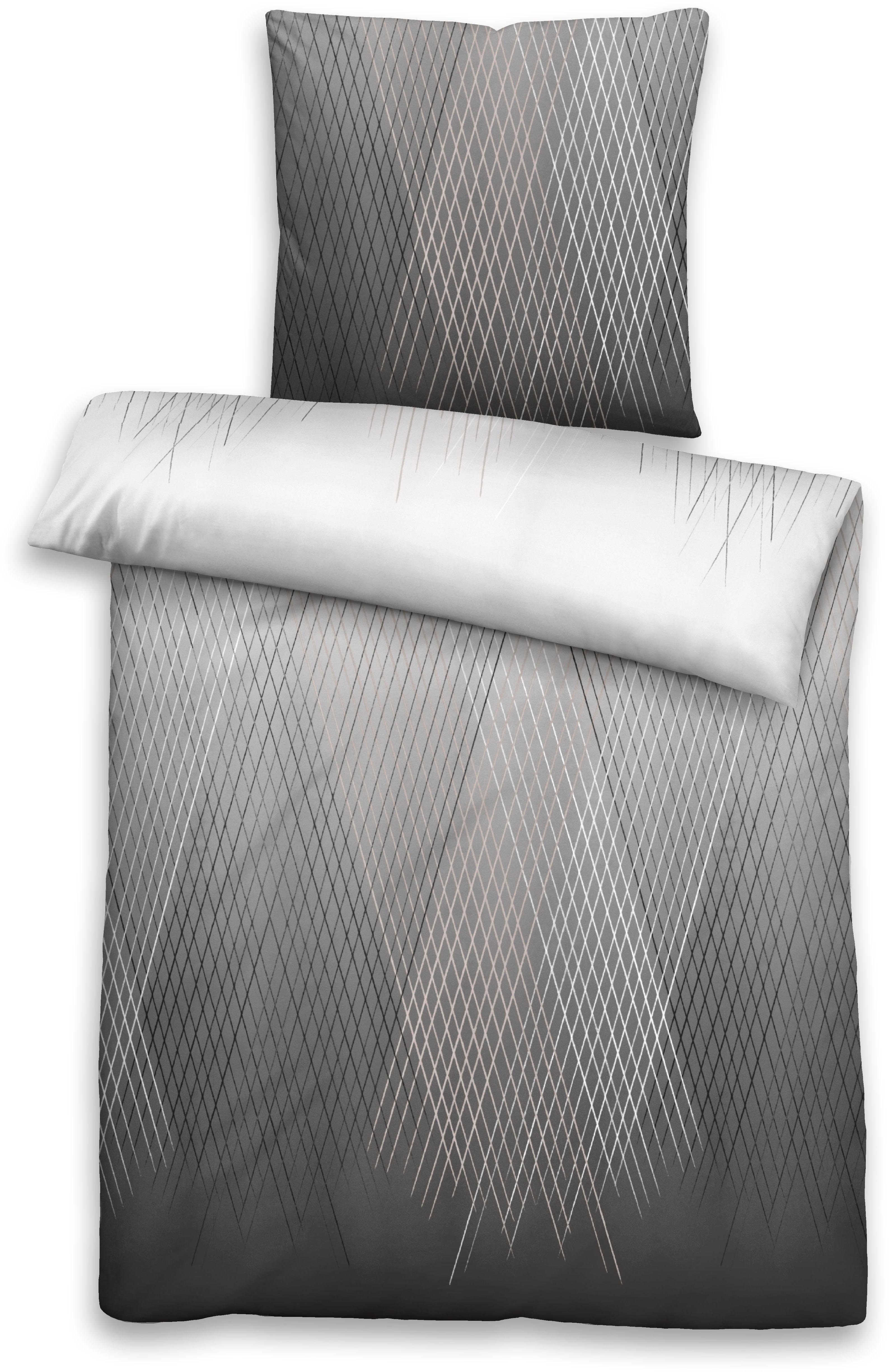 Castell Microfaser Satin Bettwäsche Set 2-tlg Bettbezug Ciel 155 x 200 80 x 80