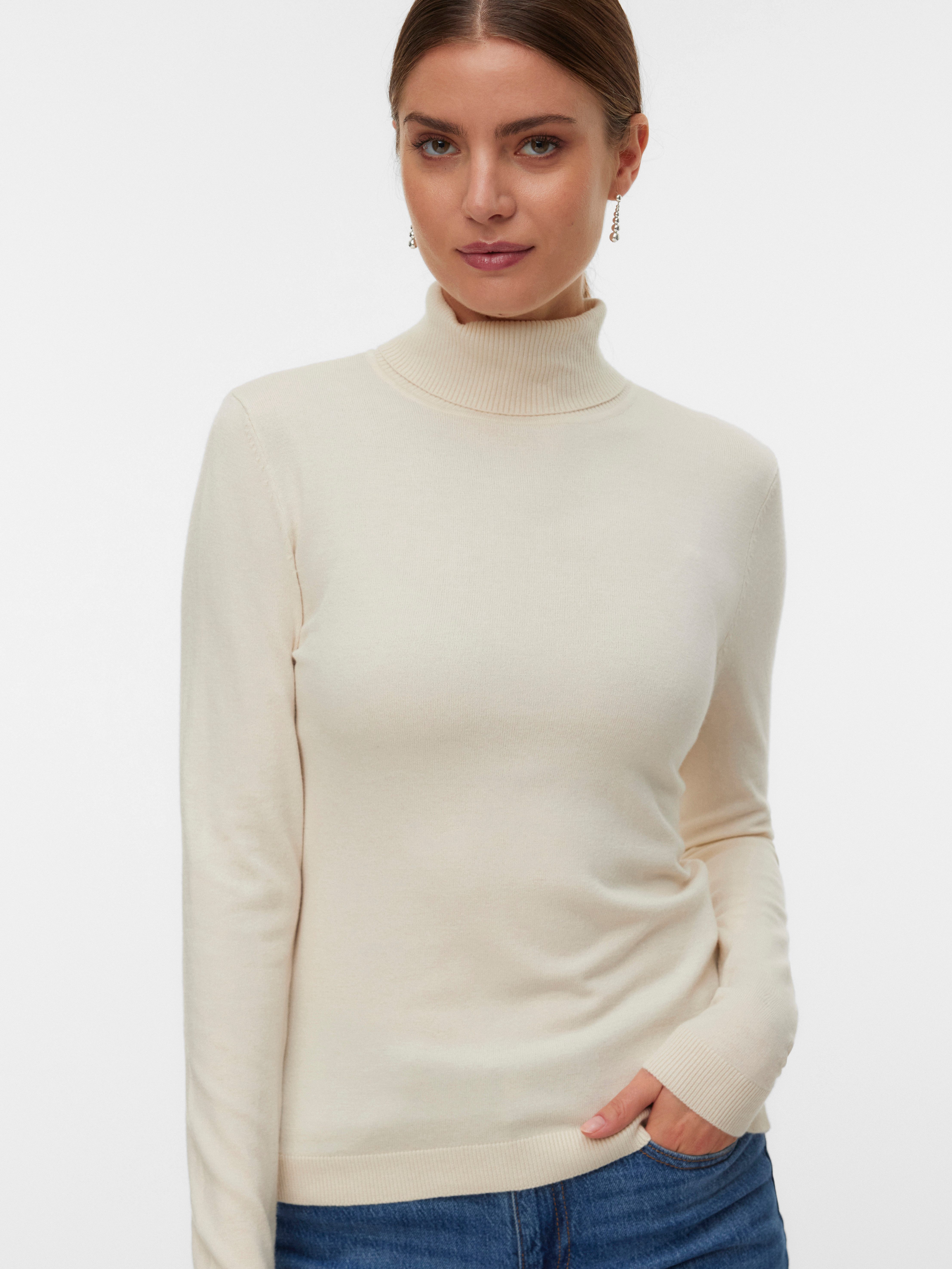 Vero Moda Rollkragenpullover VMHAPPINESS LS ROLLNK günstig online kaufen