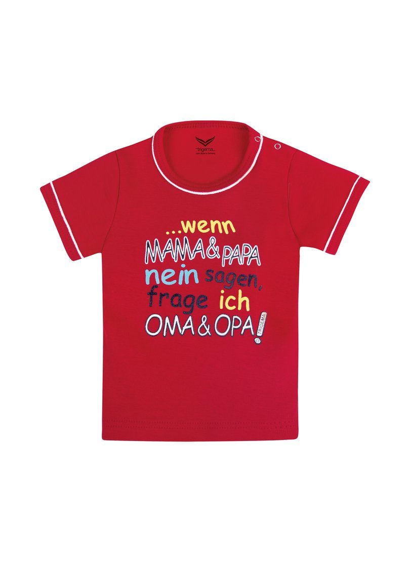 Kinder Shirts Trigema Shirt Feinripp Oma & Opa