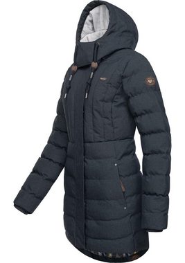 Ragwear Kurzmantel Ashanta stylischer, gesteppter Winterparka mit gefütterter Kapuze