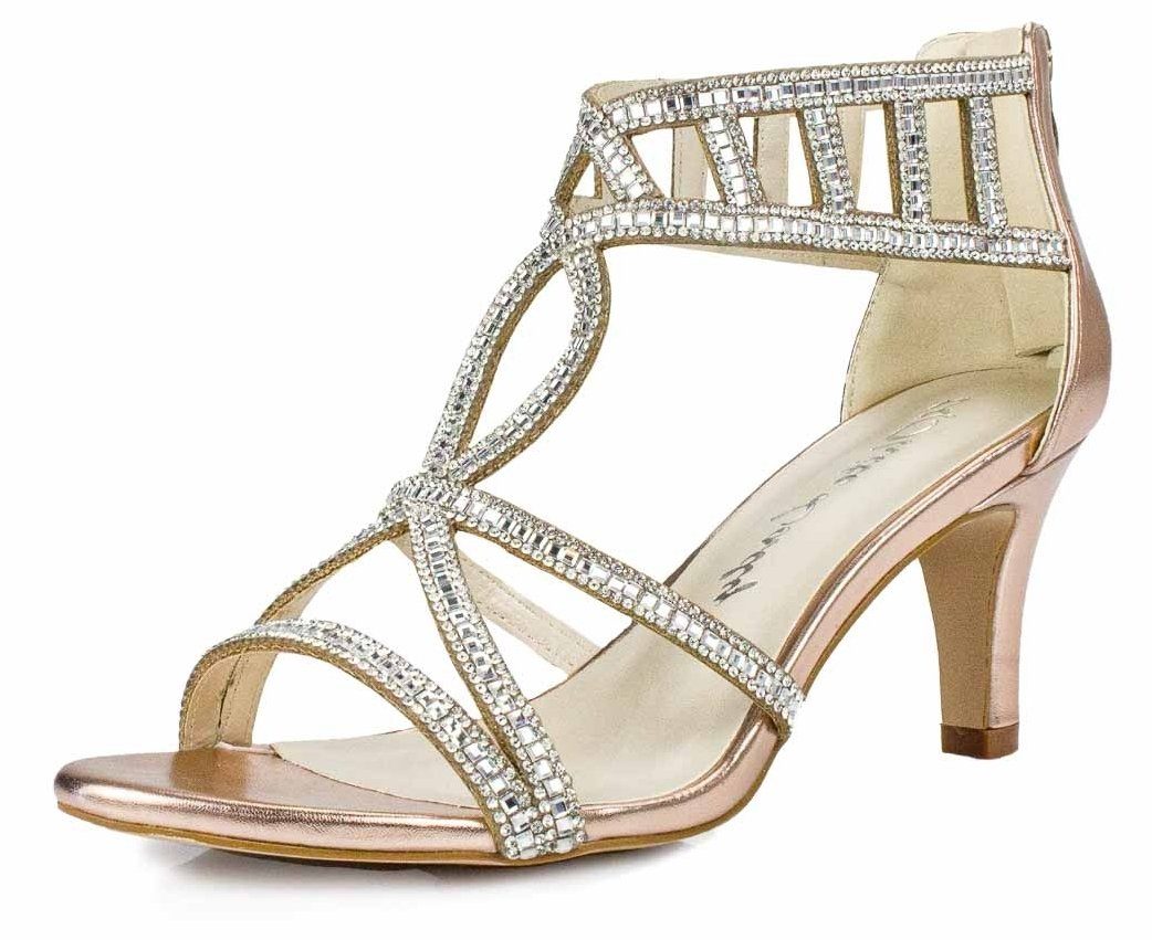 Metallic Lady roségold Sandalette - Sandalette White 820