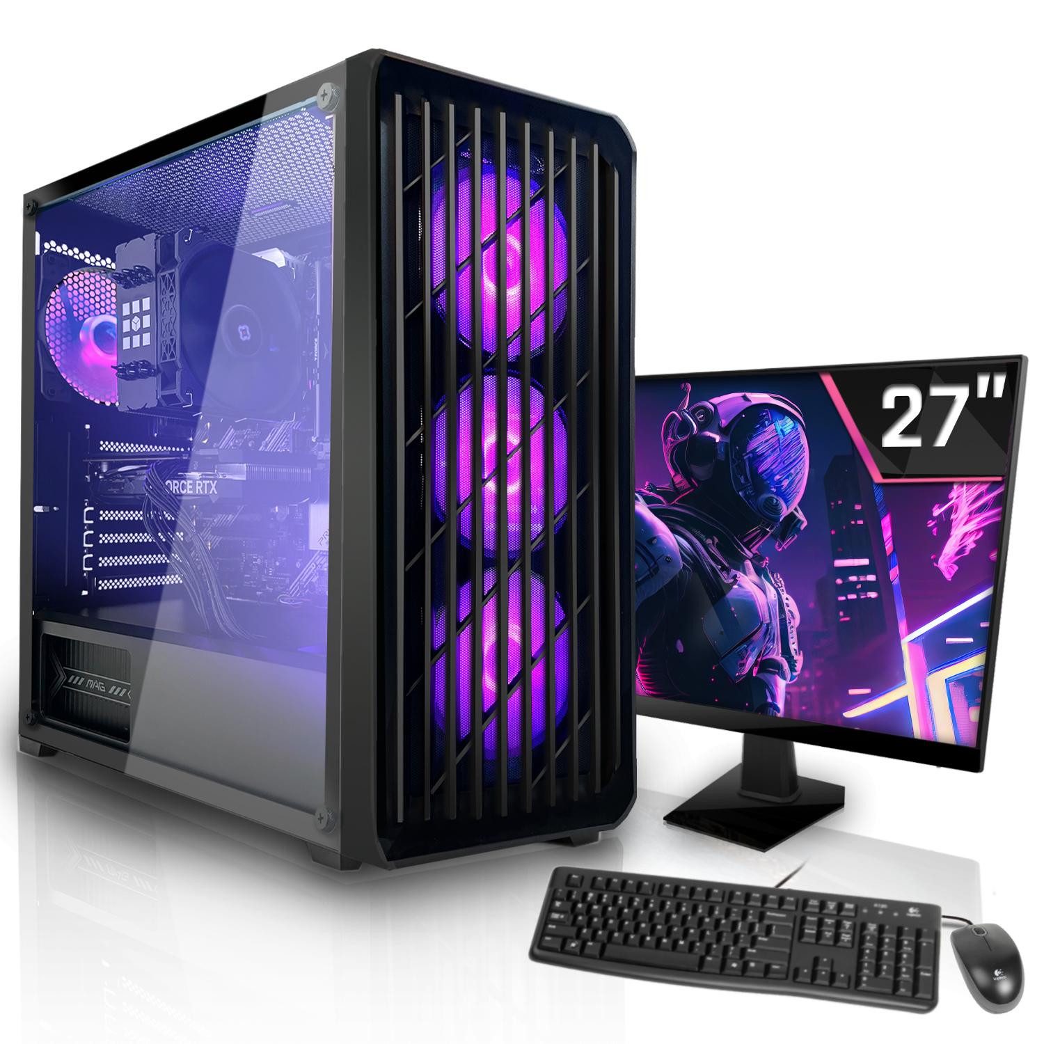 SYSTEMTREFF Intel Core i5-14400 mit Intel UHD Graphics 770 Business-PC-Komplettsystem (27", Intel 14400 14400, UHD Graphics 770, 32 GB RAM, 1000 GB SSD)