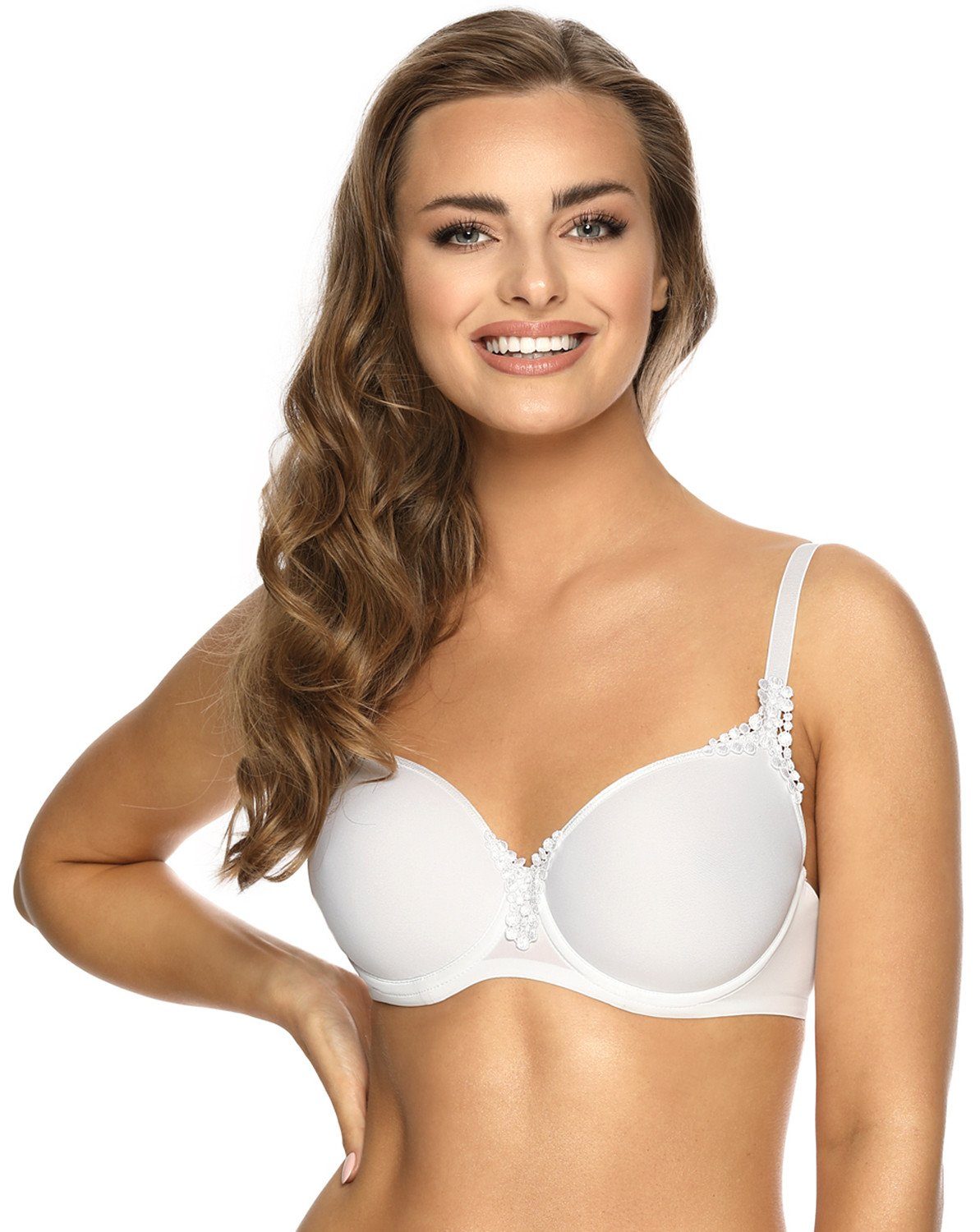 Viania Bügel-BH 151414 (1-tlg) Carola mit Bügel Spacercups in Weiß günstig online kaufen