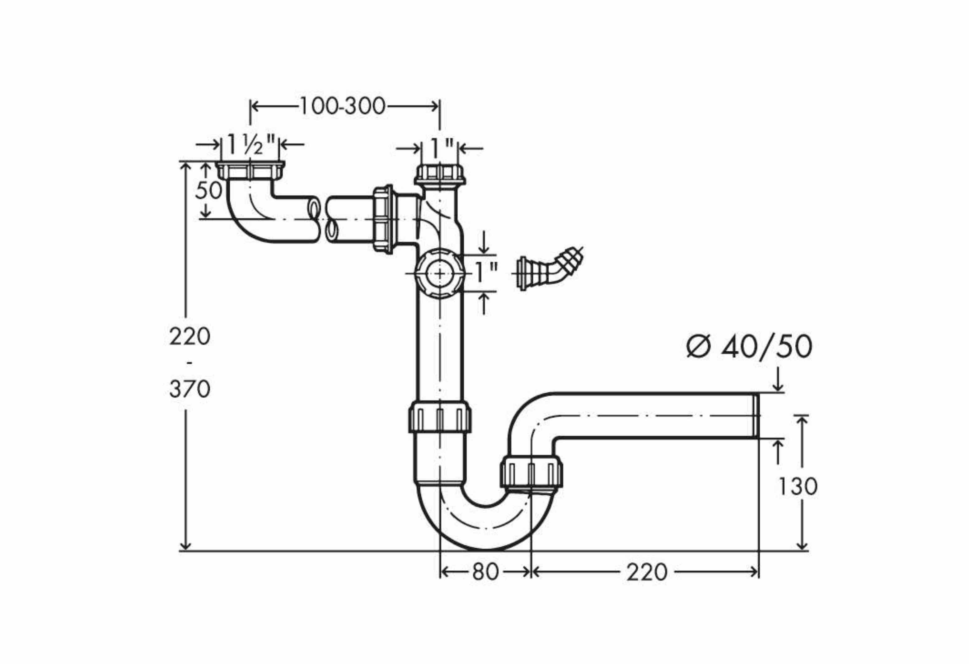 Thumbnail - Viega Einbauspüle VIEGA Raumschaffer, 1½' x Ø 40mm