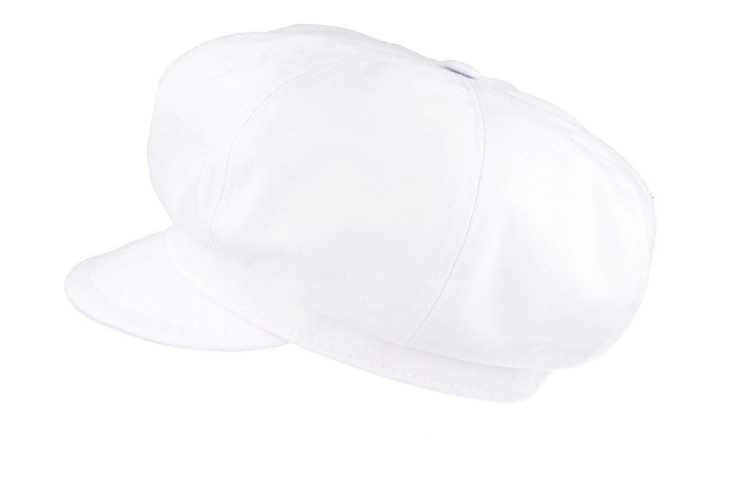 Baseball 8-teilige Cap mit UV-Schutz50+ Breiter Ballonmütze/Cap weiß