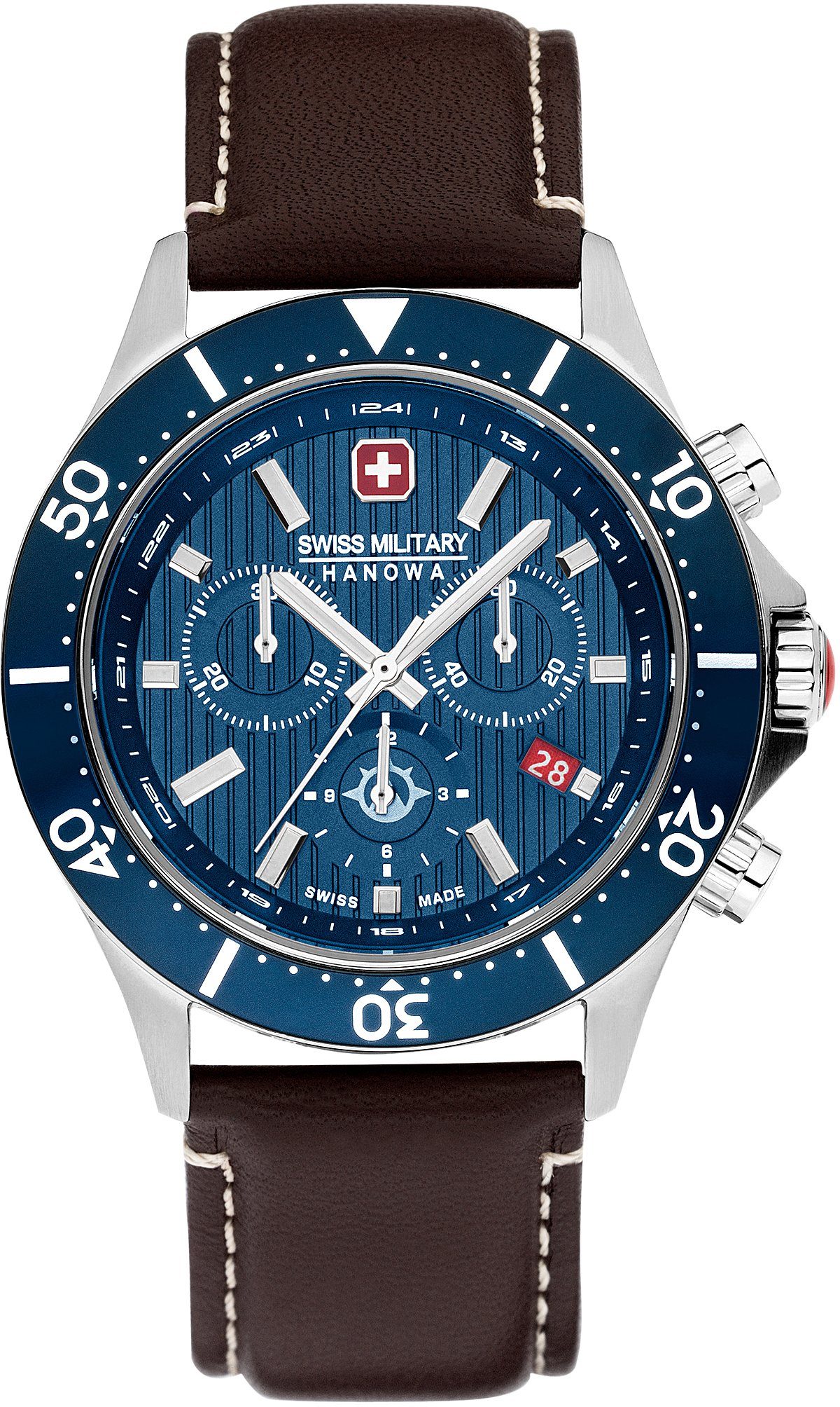 Swiss Military Hanowa Chronograph FLAGSHIP X CHRONO, SMWGC2100706 Blau