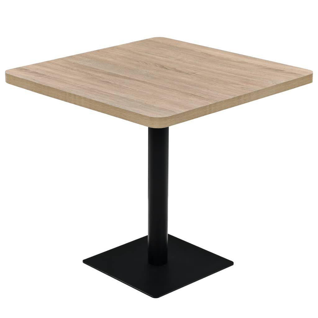 furnicato Bistrotisch MDF und Stahl Quadratisch günstig online kaufen