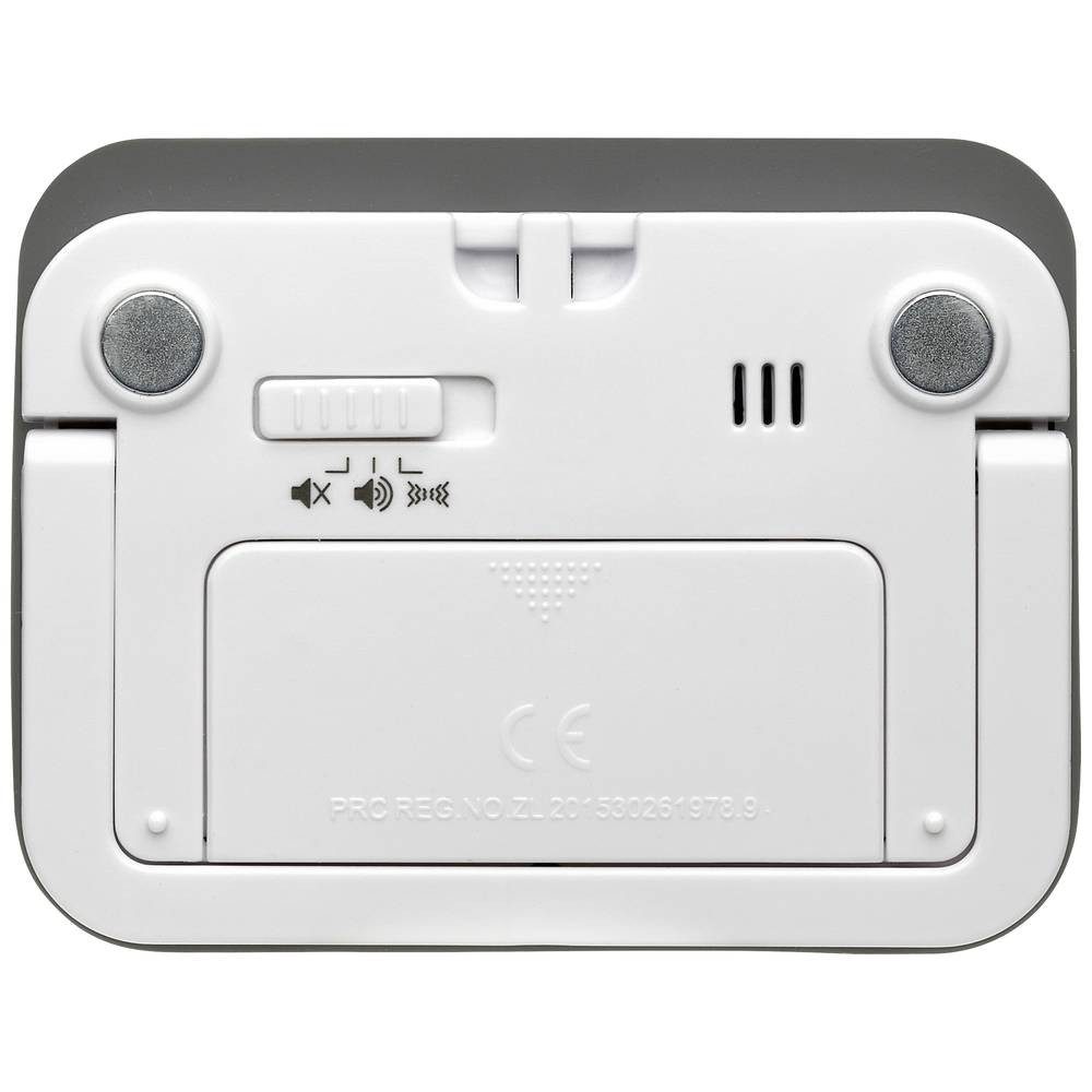 TFA Dostmann Intervall-Timer Timer mit Stoppuhr und Wecker bis 23 h/59 min /59 s 38.2052.02, Vibrationsalarm