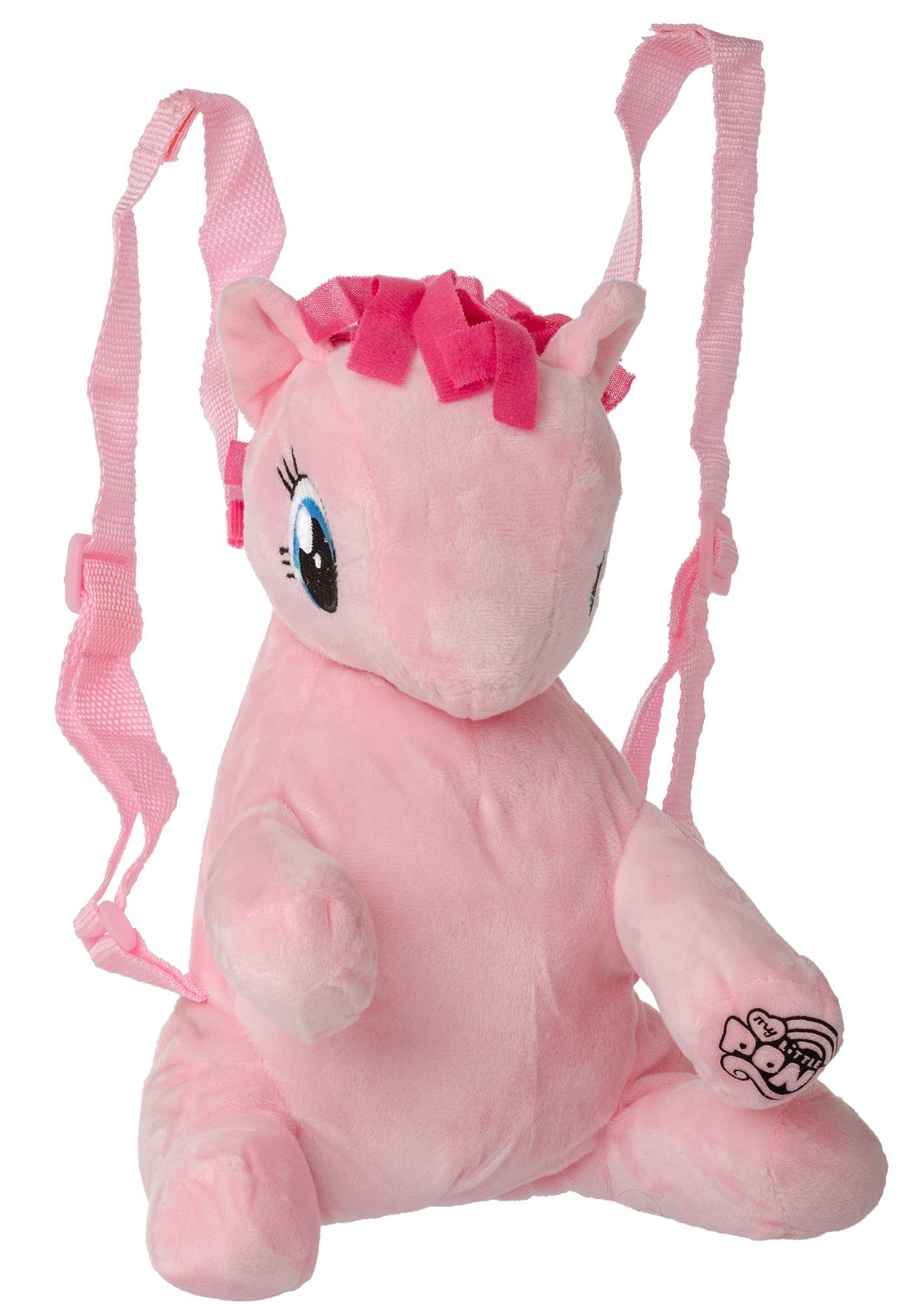 My Little Pony Plüschfigur My Little Pony 3D Plüsch Rucksack Pinkie Pie in rosa mit verstellbaren