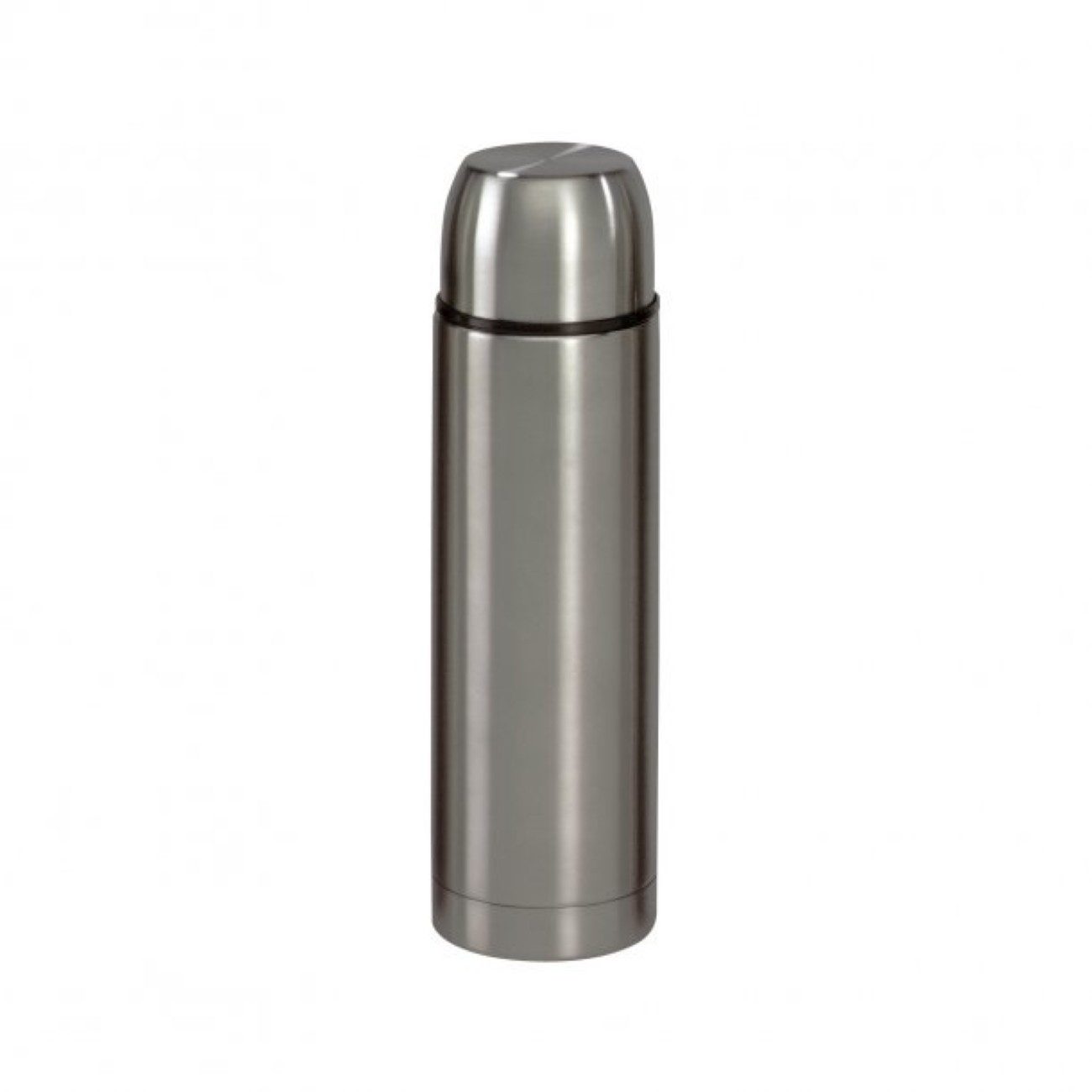 axentia Isolierflasche, aus Edeslstahl, doppelwandig mit automatischer Druckverschluss