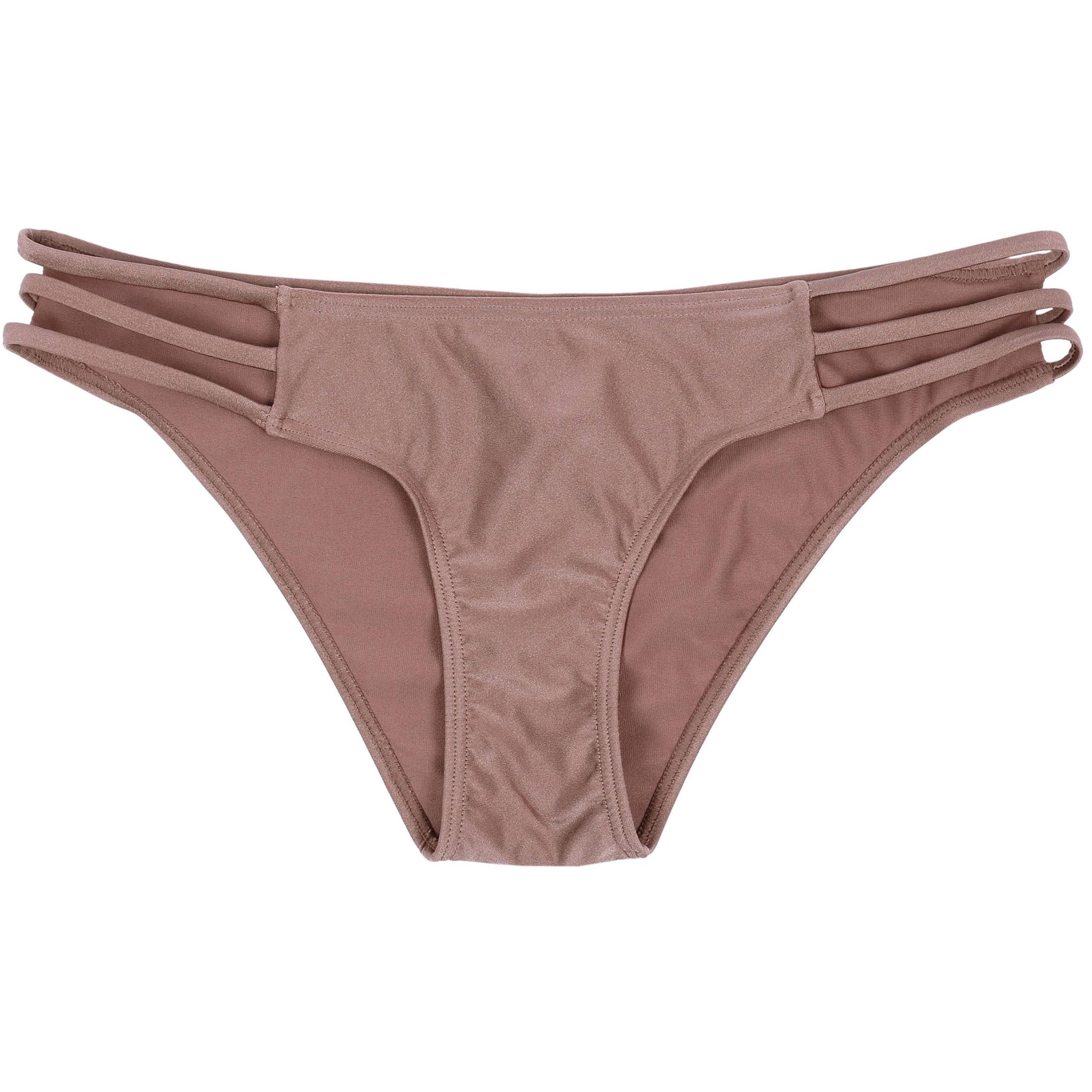 Sarcia.eu Badehose Braune Bikinihose Damen, Badeanzug-Unterteil mit Zierbändern – Bild 3 von 5