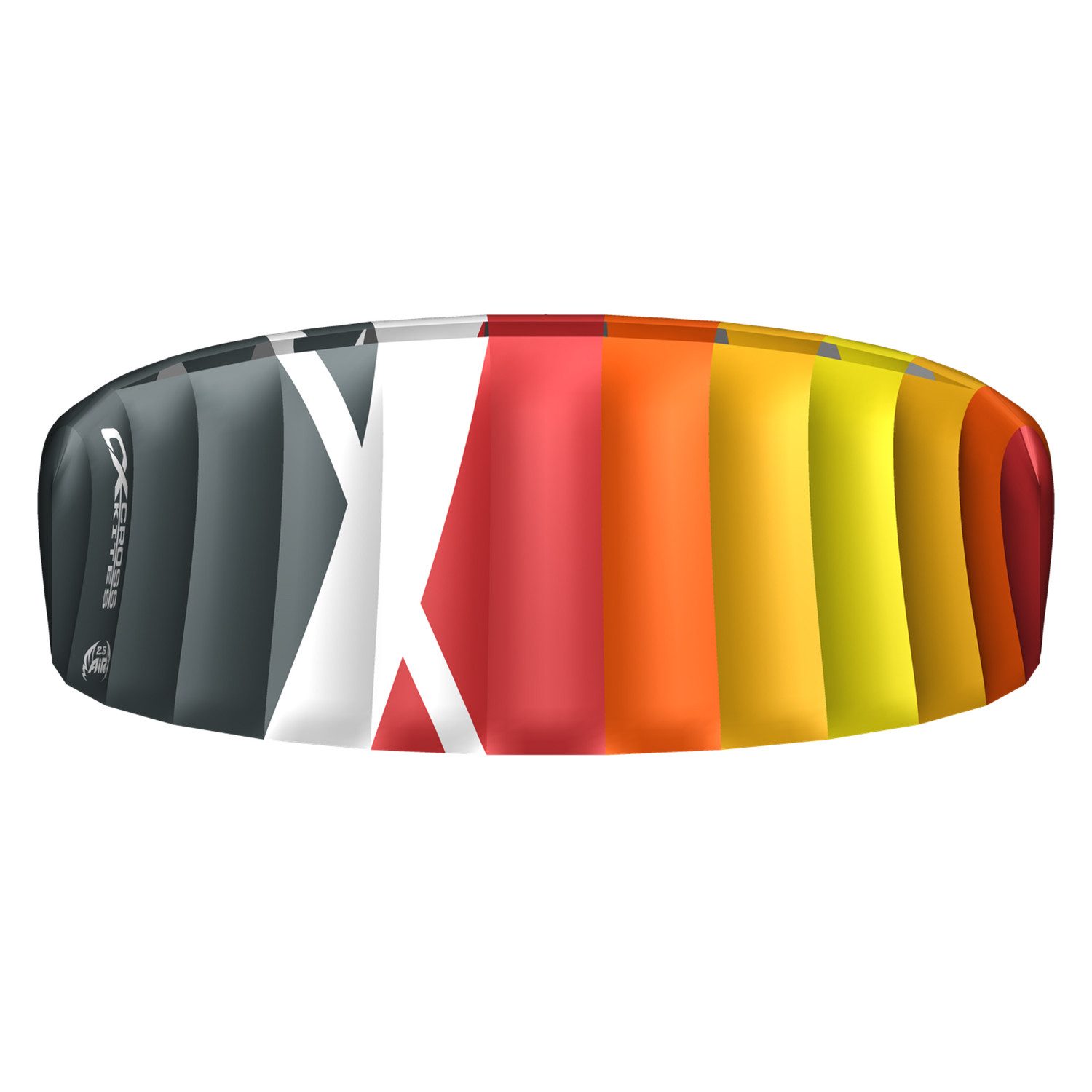 CrossKites Flug-Drache Lenkmatte Air 2.5 R2F Allround Lenkdrachen Zweileiner Kite, R2F Ausstattung (Ready to Fly) inkl. Leinen und Lenkschlaufen
