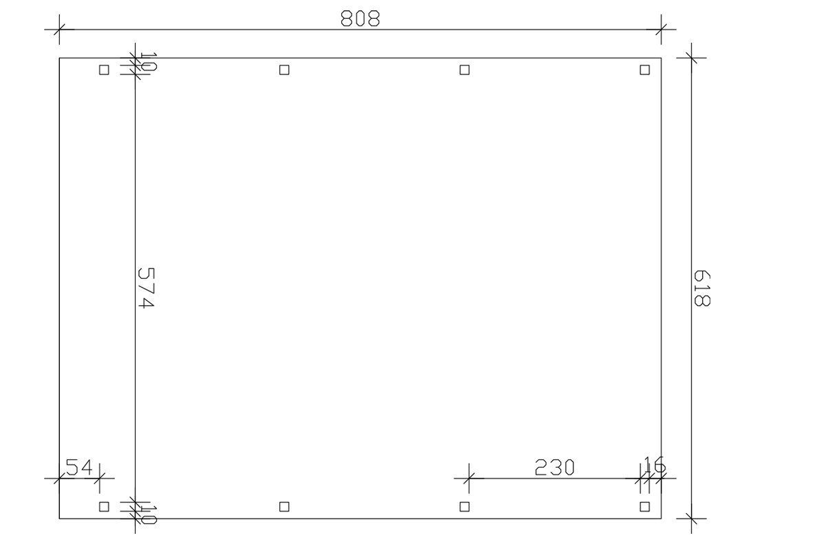 574 BxT: Einfahrtshöhe, Fichtelberg, 618x808 mit cm cm, Skanholz Dachlattung Doppelcarport