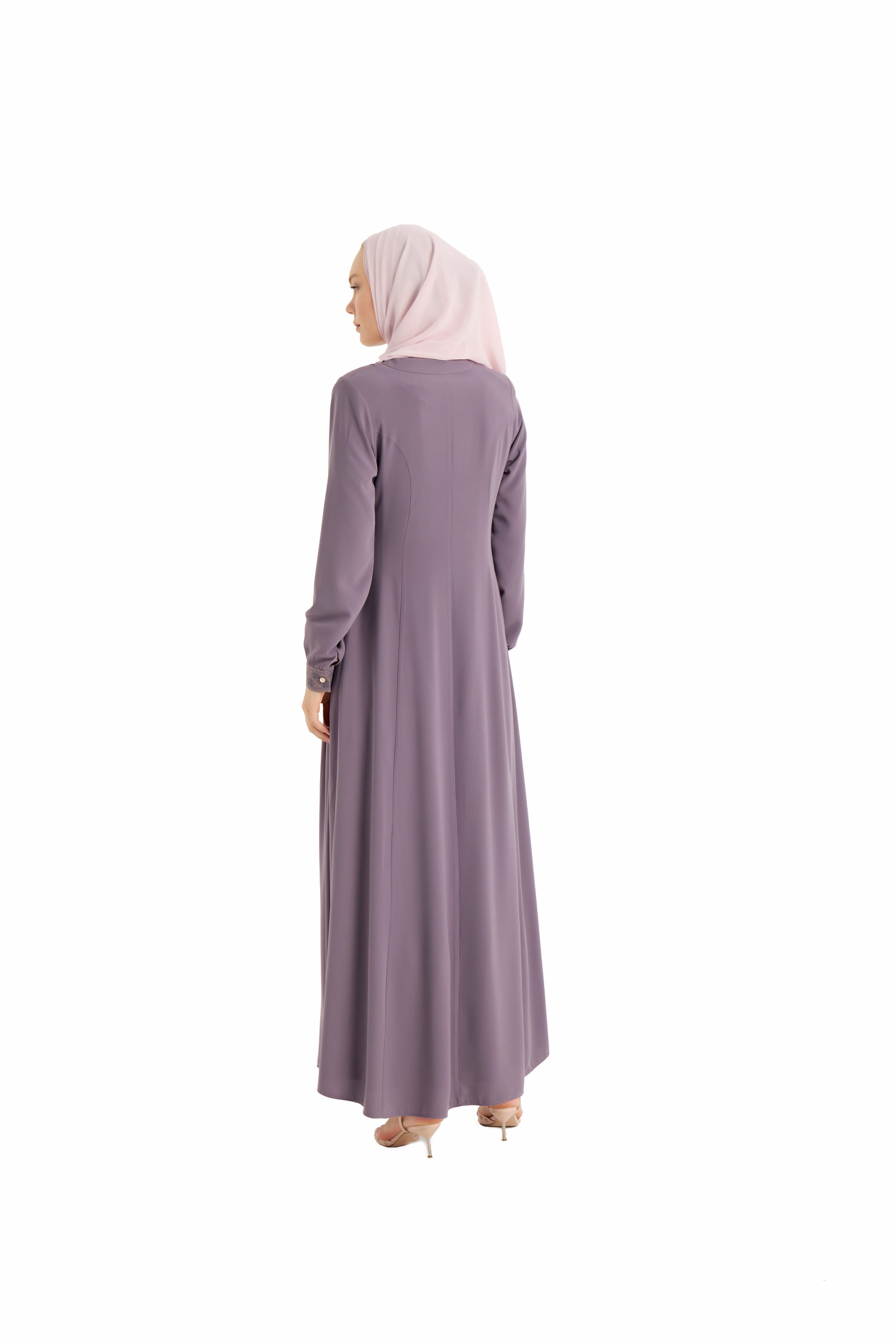 ELYANUR Maxikleid Hochwertige erweiterte Abaya