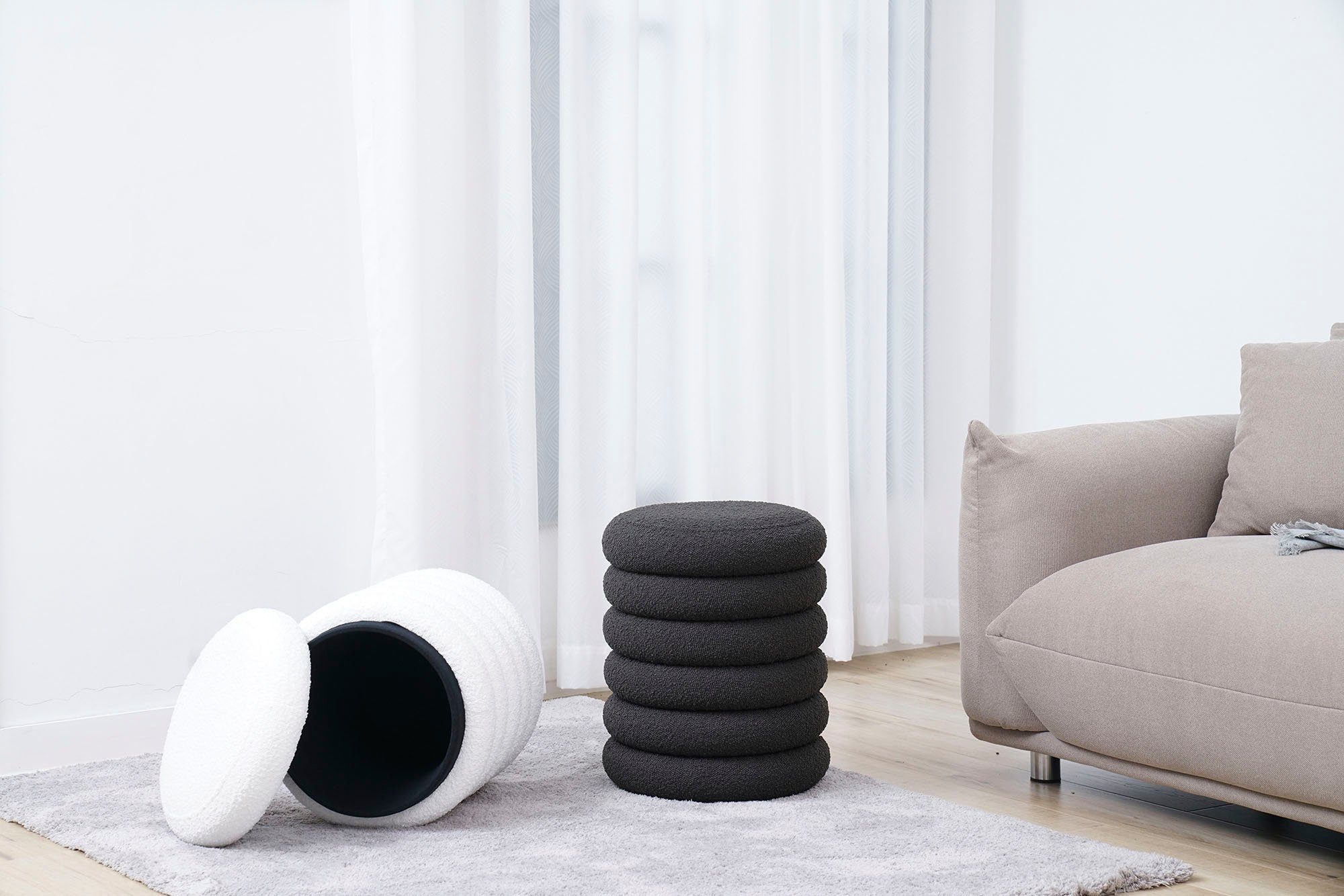 SalesFever Диван Komfortabler Диван mit Stil, Praktischer Stauraum in elegantem Design