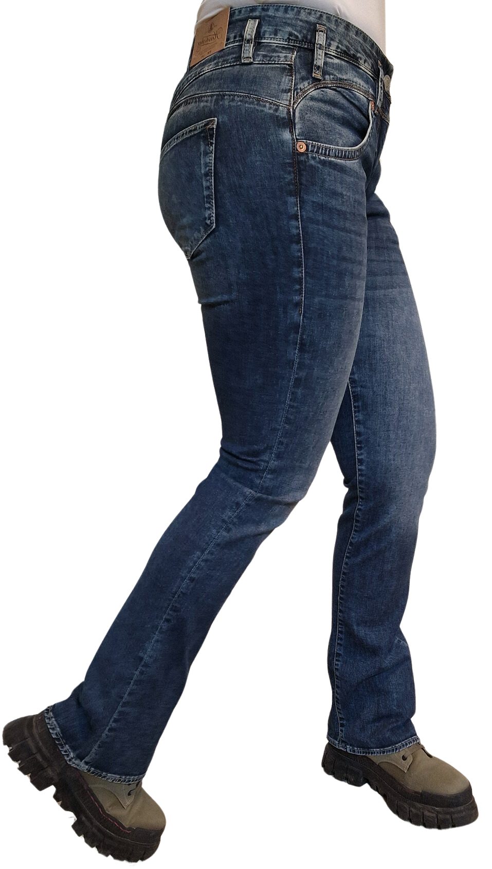 Herrlicher Bootcut-Jeans 5832-RD662, Bootcut Jeans aus Recycled Denim Light günstig online kaufen