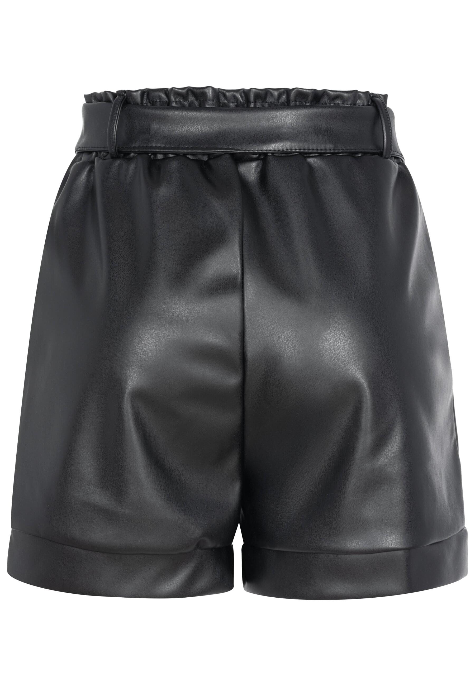 CLOUD 5IVE Sommerrock CLOUD 5IVE Cloud 5ive Faux-Leather Shorts with Tie-Be günstig online kaufen