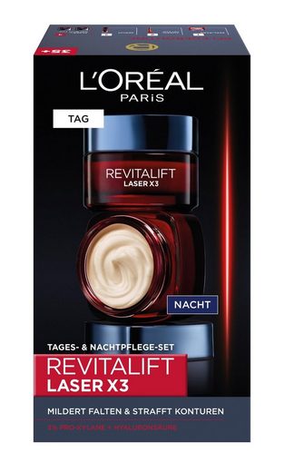 L'ORÉAL PARIS Gesichtspflege-Set »RevitaLift Laser X3 Tag und Nacht«, 2-tlg.