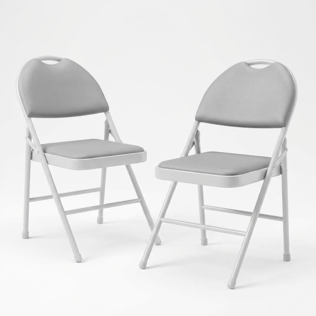 GarveeMore Klappstuhl Polsterte Klappstühle Set von 2 für Küche Esszimmer