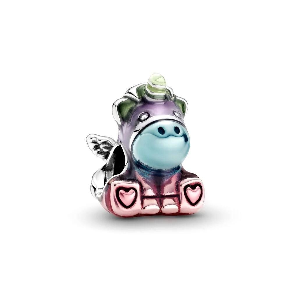 Pandora Charm-Einhänger PANDORA Charm "Bruno das Einhorn" bunt 799353C01