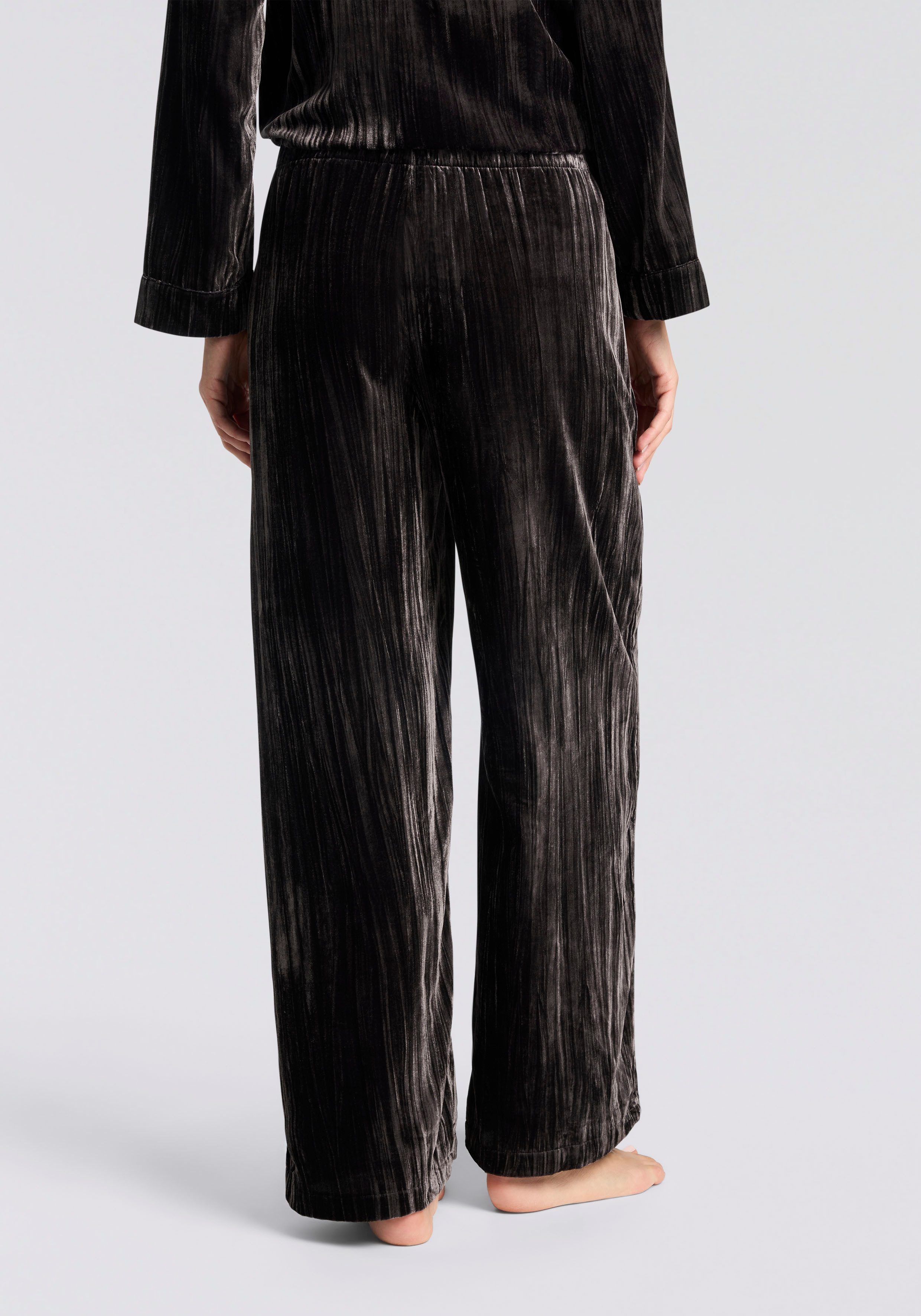 HUGO Pyjamahose Velvet aus weichem Material, mit elastischem Bund günstig online kaufen