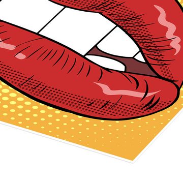 Posterlounge Poster Editors Choice, Rote Lippen, Illustration