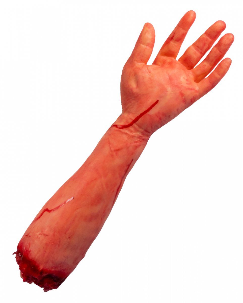 Horror-Shop Dekoobjekt Blutiger linker Arm als Halloween Leichenteil Deko günstig online kaufen