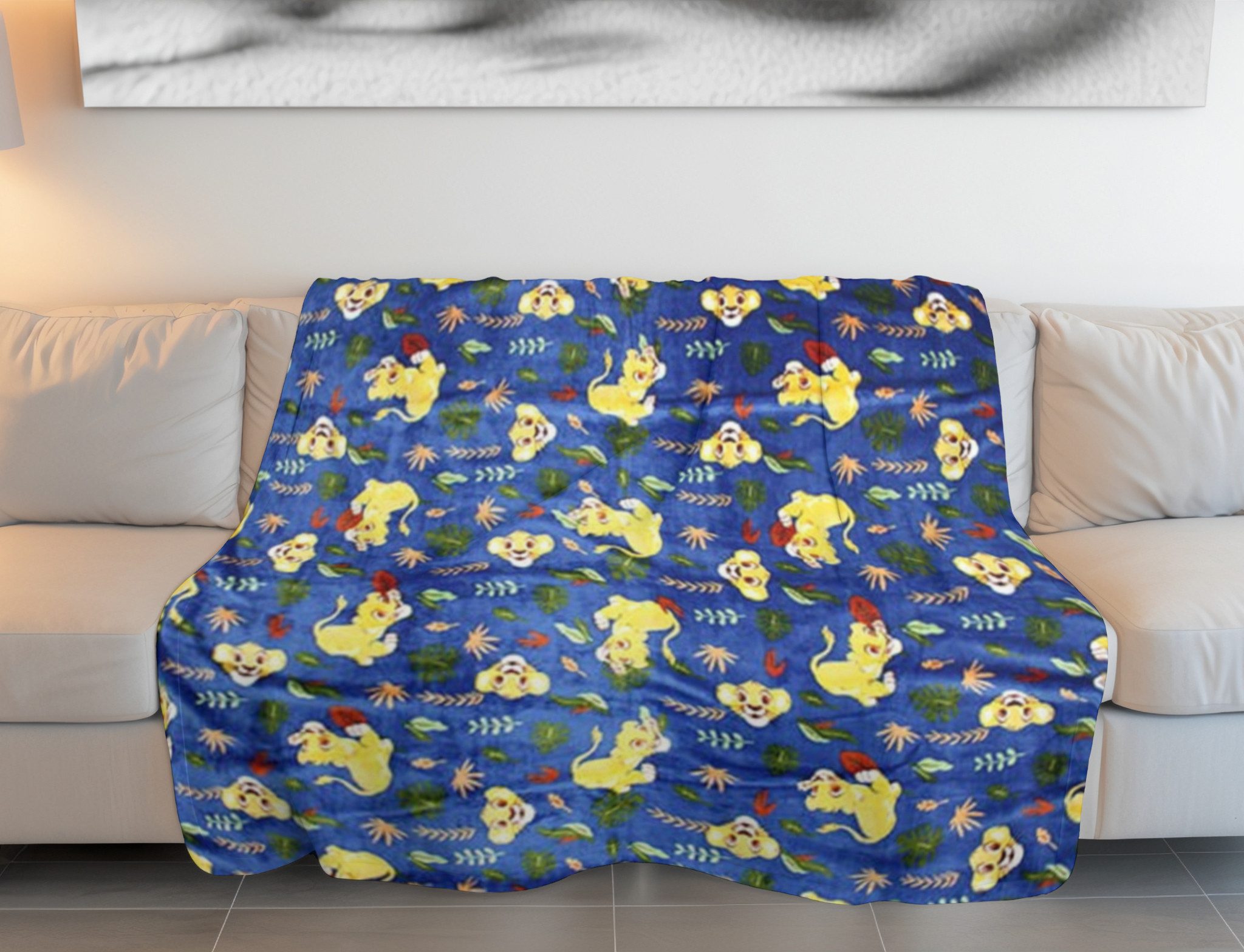 Wohndecke Lion King Flanell Decke 110x150 cm – Weiche Kuscheldecke, Disney günstig online kaufen