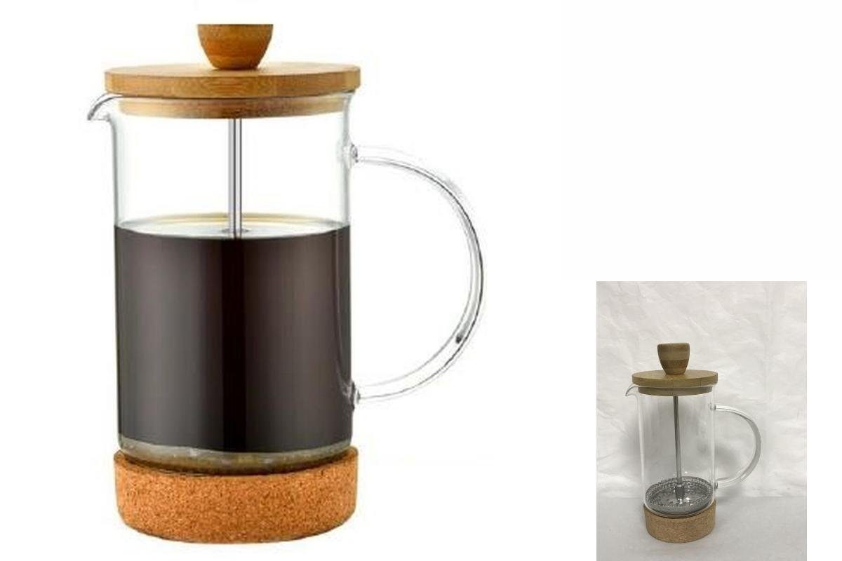 Kolben-Kaffeemaschine Filterkaffeemaschine DKD Home Home Durchsichtig Decor Bambus natürlich DKD Decor Bor