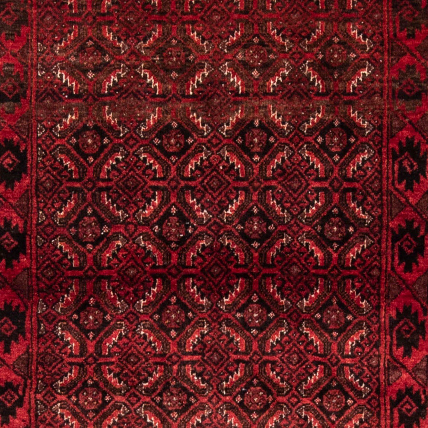 198 Wollteppich Handgeknüpft 112 morgenland, Hosseinabad Durchgemustert x cm, Höhe: rechteckig, 10 mm, Rosso